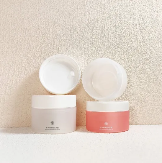 Factory Cheap Price 12oz 15 30 50g PP ABS Acrylic Cosmetic Packaging Clear Amber Cream Jar with Plastic Lid