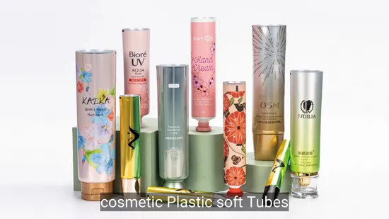 Transparent Cosmetic Plastic Tube with Abnormal Tail and Custom Length