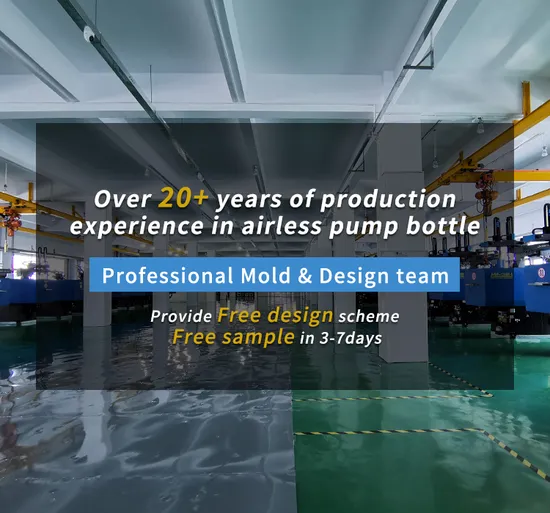 Plastic Packaging Skincare Cosmetic Container Screw Cap Airless Pump Lotion Cream Bottle