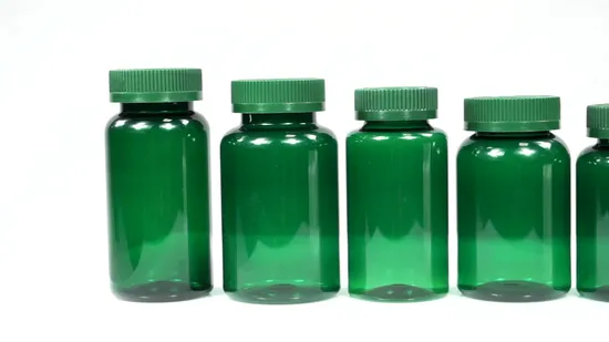 120ml Supplement Packaging Plastic Glossy Bottle Manufacturer Pet with Plastic Lid