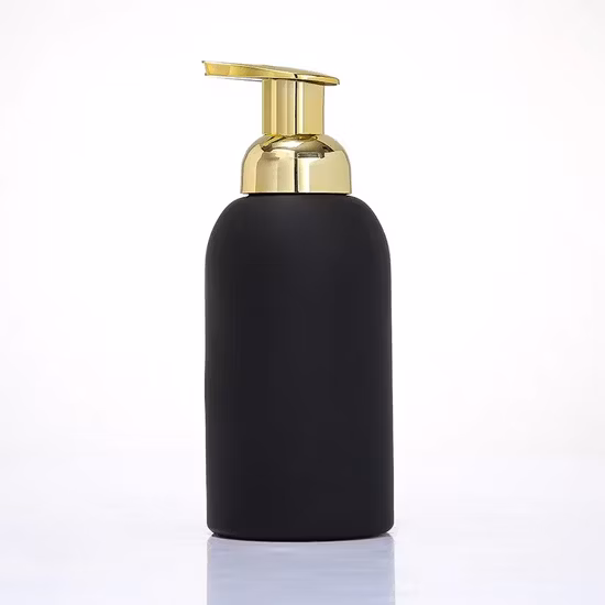 250ml 350ml New Design Frosted Luxury Glass Foaming Hand Soap Shampoo Bottle