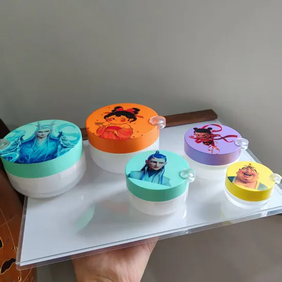 High Sale Plastic Cosmetic Jars for Cosmetics Packaging Use 