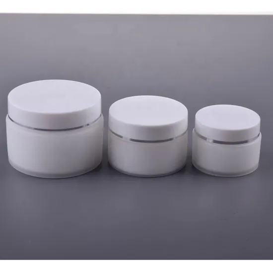 Empty White Double Wall Frosted Plastic Packaging Container PP Cosmetic Cream Jar 