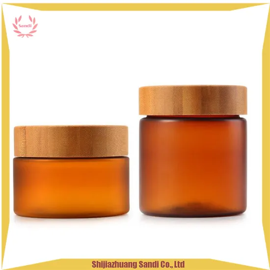 Amber Clear Pet Plastic Jar with Aluminum Plastic Screw Cap for Cosmetic Packaging 