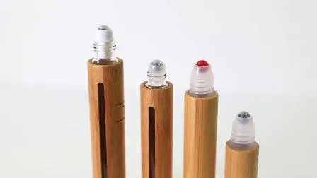 Bamboo 15ml 30ml 50ml Packaging Cream Serum PET lotion Airless Cosmetic Amber Glass pump Inner plastic Dropper roll on roller Essential Oil Perfume Spray Bottle 