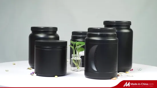 1kg Protein Powder Empty Plastic Container Packaging HDPE Width Jars 