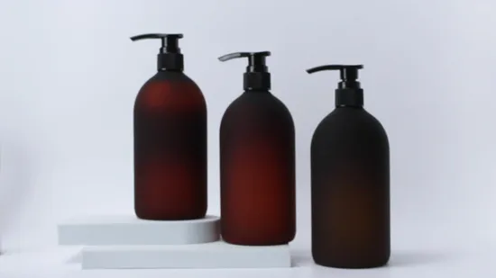 Frosted Pet Plastic Empty 500ml Matte Soft Touch Boston Cosmetic Container Press Shampoo Conditioner Lotion Shower Gel Bottle with Pump 