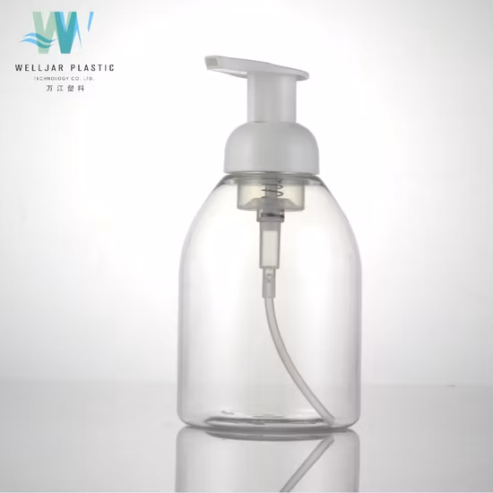 400ml Plastic Pet Cosmetic Round Foam Pump Bottle