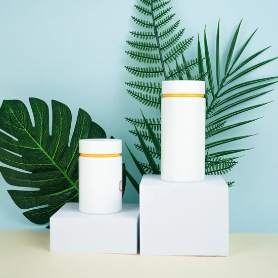 Medical Packaging Plastic Bottles White Medicine Pill Bottle for Capsule Vitamin 