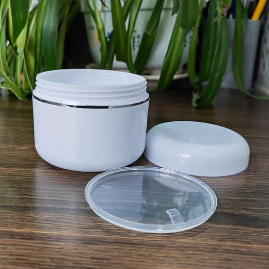 10ml Square Double Wall Empty Jar Plastic Facial Cosmetic Packaging Sample Face Cream Jar 