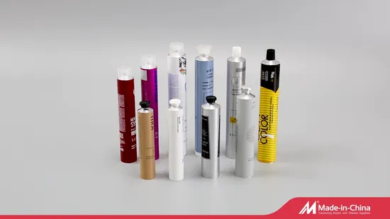 Recyclable Squeeze Cosmetic Packaging Tube Aluminum Collapsible Tube for Hand Cream 