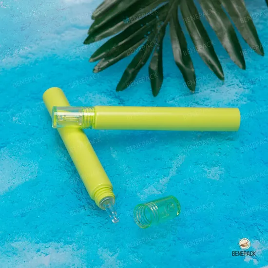 Empty Cosmetic Package Custom Packaging Container 10ml 20ml 30ml 40ml Eye Cream Skincare Bb Cream Soft Plastic Tube with Dropper Head Roll Boll Applicator 