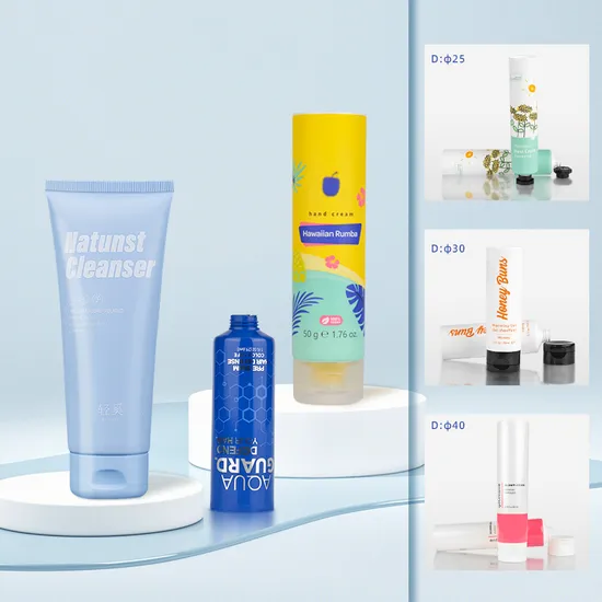 Flexible Squeeze Cosmetic Plastic Tube for Hand Cream/Lotion/Sunscreen/Cleanser/Foundation with PE/PCR/Sugarcane/Biodegradable Resin/Abl/Pbl Laminated Tube 