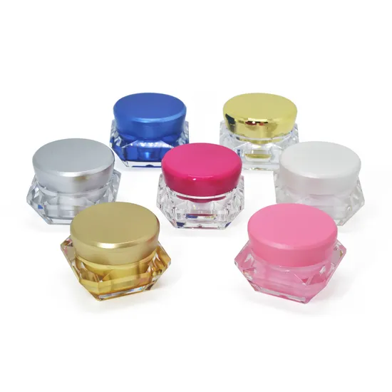 Empty 5g Plastic Acrylic Cosmetic Cream Jar for Cosmetic Packaging 